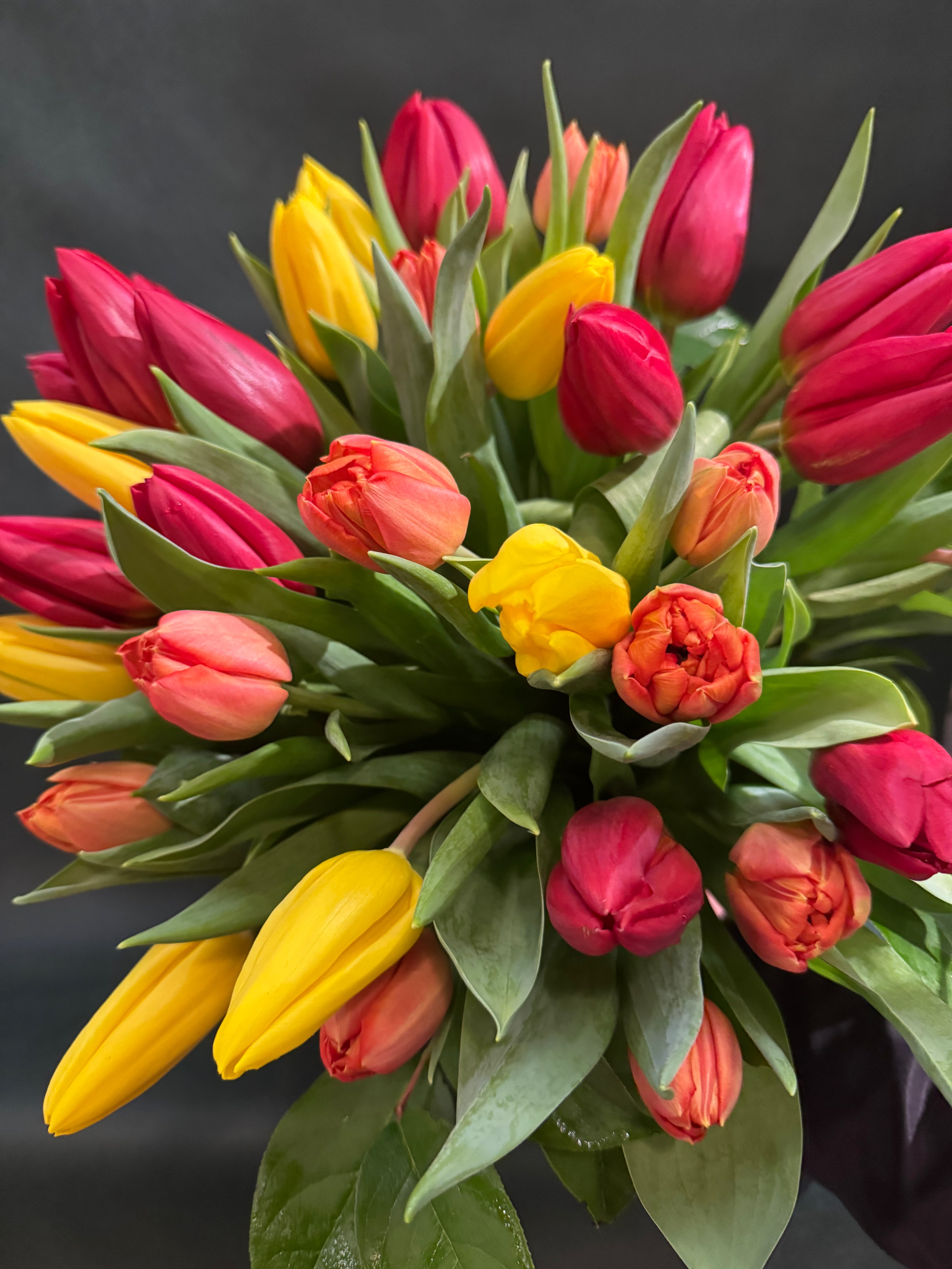 Bouquet di Tulipani con Cuore