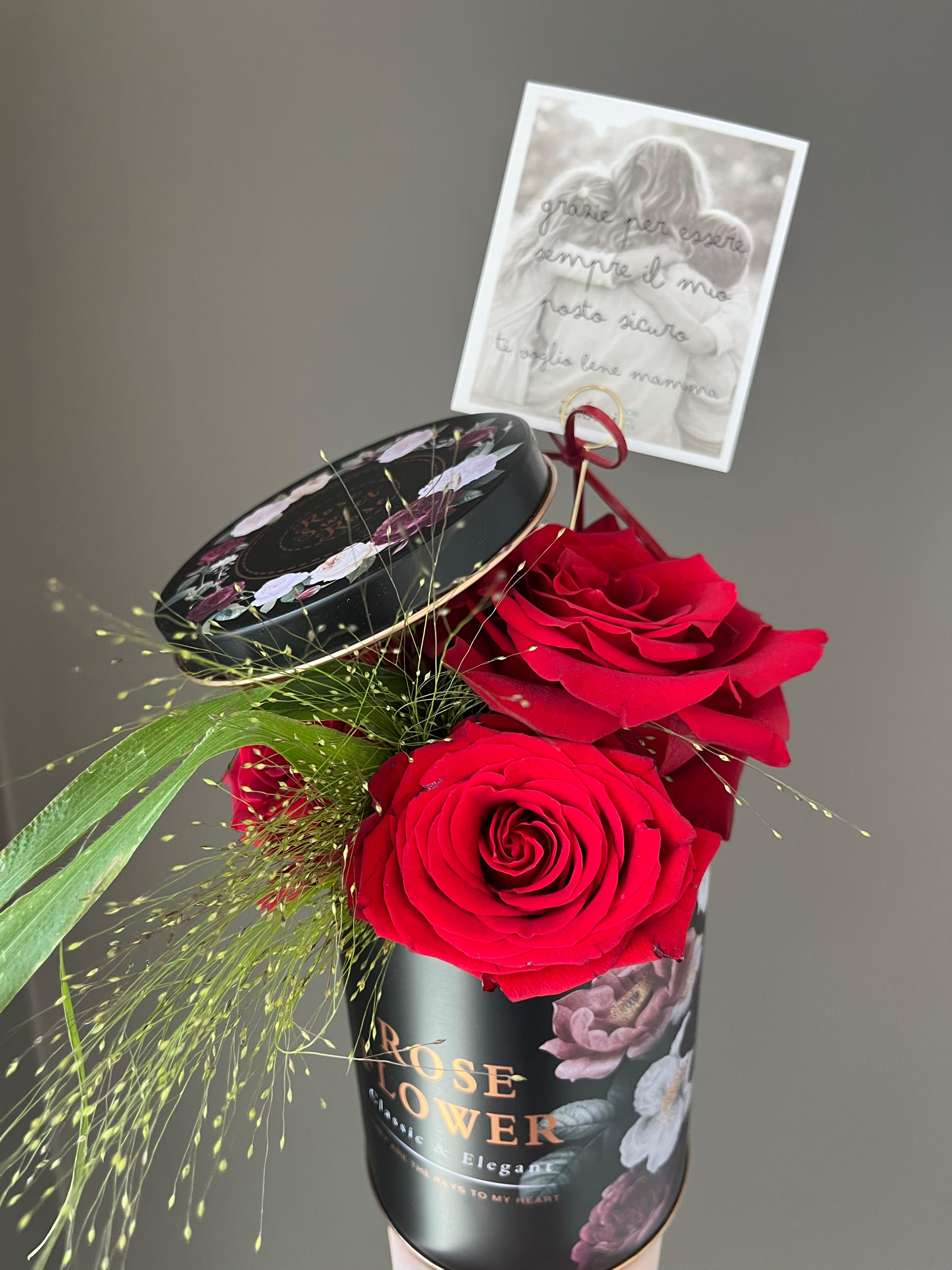 Barattolo in Latta con Rose